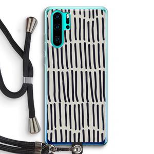 CaseCompany Moroccan stripes: Huawei P30 Pro Transparant Hoesje met koord