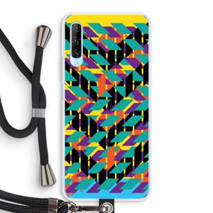 CaseCompany Skew Bee 1: Huawei P Smart Pro Transparant Hoesje met koord