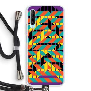 CaseCompany Skew Bee 2: Huawei P Smart Pro Transparant Hoesje met koord