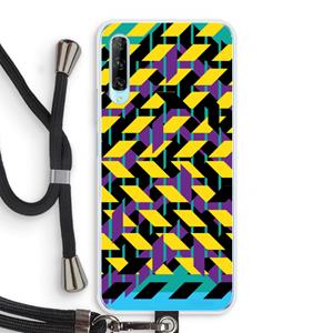 CaseCompany Skew Bee 3: Huawei P Smart Pro Transparant Hoesje met koord