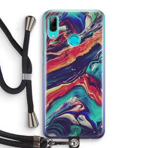 CaseCompany Chameleon Sun: Huawei P Smart (2019) Transparant Hoesje met koord