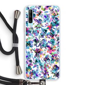 CaseCompany Hibiscus Flowers: Huawei P Smart Pro Transparant Hoesje met koord