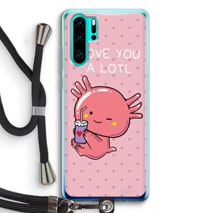 CaseCompany Love You A Lotl: Huawei P30 Pro Transparant Hoesje met koord