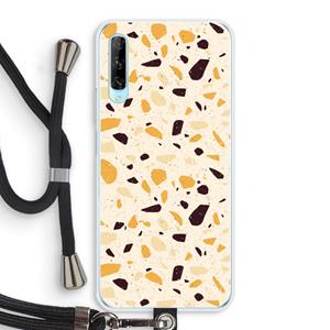 CaseCompany Terrazzo N°13: Huawei P Smart Pro Transparant Hoesje met koord