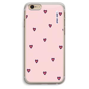 CaseCompany Hartjes: iPhone 6 Plus / 6S Plus Transparant Hoesje