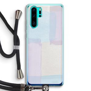 CaseCompany Square pastel: Huawei P30 Pro Transparant Hoesje met koord