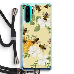 CaseCompany No flowers without bees: Huawei P30 Pro Transparant Hoesje met koord