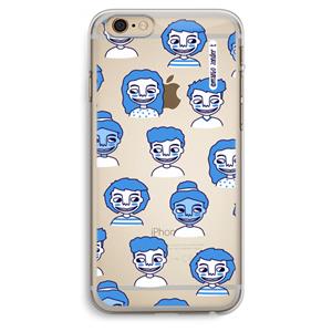CaseCompany Gezichtjes: iPhone 6 Plus / 6S Plus Transparant Hoesje