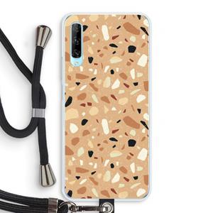 CaseCompany Terrazzo N°17: Huawei P Smart Pro Transparant Hoesje met koord