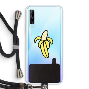 CaseCompany Banana: Huawei P Smart Pro Transparant Hoesje met koord