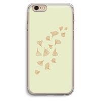 CaseCompany Falling Leaves: iPhone 6 Plus / 6S Plus Transparant Hoesje