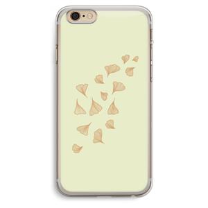 CaseCompany Falling Leaves: iPhone 6 Plus / 6S Plus Transparant Hoesje