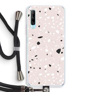 CaseCompany Terrazzo N°20: Huawei P Smart Pro Transparant Hoesje met koord