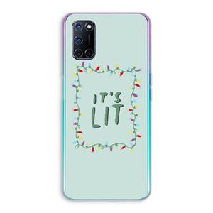 CaseCompany It's Lit: Oppo A92 Transparant Hoesje