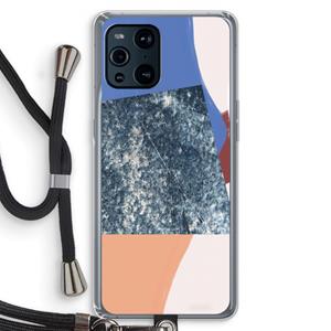 CaseCompany Billy: Oppo Find X3 Transparant Hoesje met koord