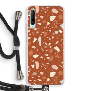 CaseCompany Terrazzo N°22: Huawei P Smart Pro Transparant Hoesje met koord