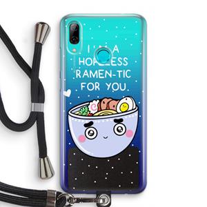 CaseCompany I'm A Hopeless Ramen-Tic For You: Huawei P Smart (2019) Transparant Hoesje met koord