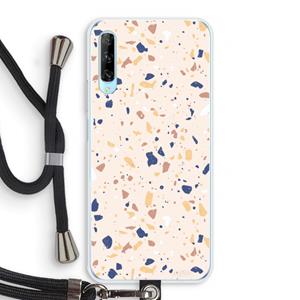CaseCompany Terrazzo N°23: Huawei P Smart Pro Transparant Hoesje met koord