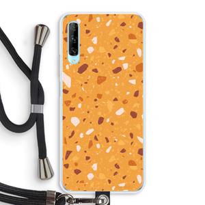 CaseCompany Terrazzo N°24: Huawei P Smart Pro Transparant Hoesje met koord