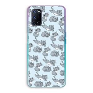 CaseCompany Poezen: Oppo A92 Transparant Hoesje