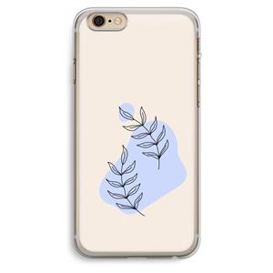 CaseCompany Leaf me if you can: iPhone 6 Plus / 6S Plus Transparant Hoesje