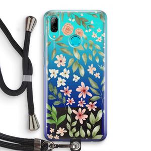 CaseCompany Botanical sweet flower heaven: Huawei P Smart (2019) Transparant Hoesje met koord