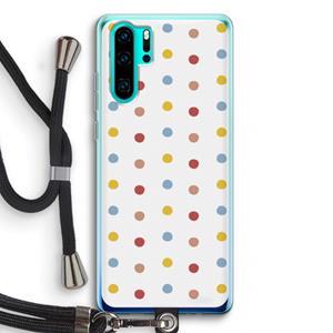 CaseCompany Bollen: Huawei P30 Pro Transparant Hoesje met koord