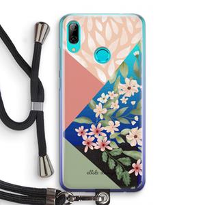 CaseCompany Sweet heaven geometrics: Huawei P Smart (2019) Transparant Hoesje met koord