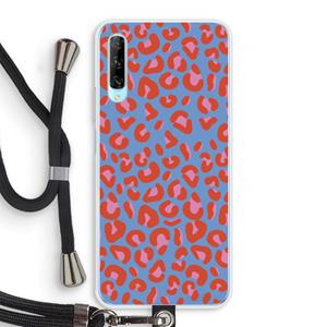 CaseCompany Leopard blue: Huawei P Smart Pro Transparant Hoesje met koord