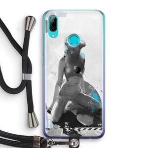 CaseCompany I will not feel a thing: Huawei P Smart (2019) Transparant Hoesje met koord