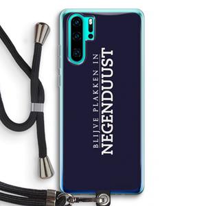 CaseCompany Blijve plakken in Negenduust: Huawei P30 Pro Transparant Hoesje met koord