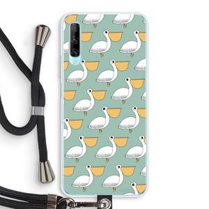 CaseCompany Pelican: Huawei P Smart Pro Transparant Hoesje met koord