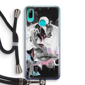 CaseCompany Camouflage de sommeil: Huawei P Smart (2019) Transparant Hoesje met koord