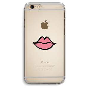 CaseCompany Kusje: iPhone 6 Plus / 6S Plus Transparant Hoesje