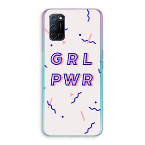 CaseCompany GRL PWR: Oppo A92 Transparant Hoesje