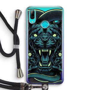 CaseCompany Cougar and Vipers: Huawei P Smart (2019) Transparant Hoesje met koord