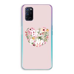 CaseCompany GRL PWR Flower: Oppo A92 Transparant Hoesje