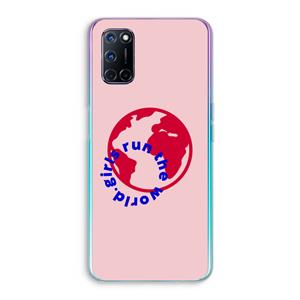 CaseCompany Run The World: Oppo A92 Transparant Hoesje