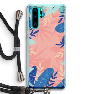 CaseCompany Tropisch: Huawei P30 Pro Transparant Hoesje met koord