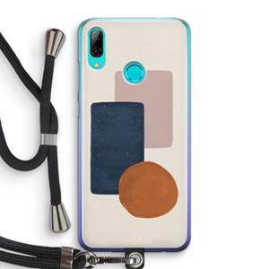 CaseCompany Geo #3: Huawei P Smart (2019) Transparant Hoesje met koord