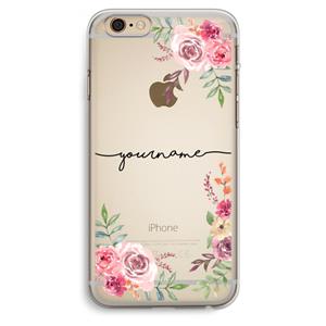 CaseCompany Rozen: iPhone 6 Plus / 6S Plus Transparant Hoesje