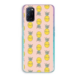 CaseCompany Ananas: Oppo A92 Transparant Hoesje