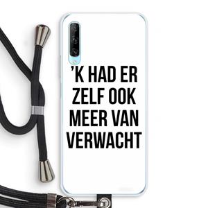 CaseCompany Meer verwacht: Huawei P Smart Pro Transparant Hoesje met koord