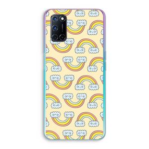 CaseCompany Regenboog: Oppo A92 Transparant Hoesje