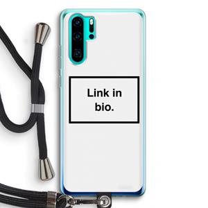 CaseCompany Link in bio: Huawei P30 Pro Transparant Hoesje met koord