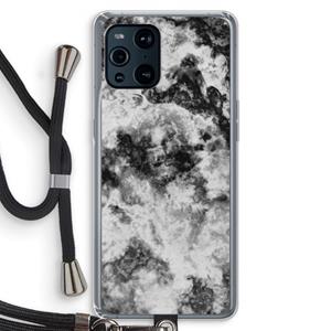CaseCompany Onweer: Oppo Find X3 Pro Transparant Hoesje met koord