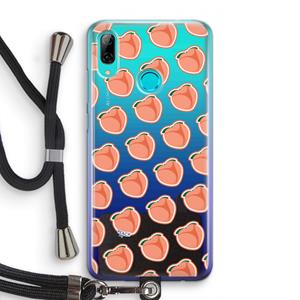 CaseCompany Just peachy: Huawei P Smart (2019) Transparant Hoesje met koord