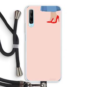 CaseCompany High heels: Huawei P Smart Pro Transparant Hoesje met koord