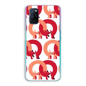 CaseCompany Dogs: Oppo A92 Transparant Hoesje
