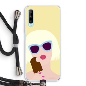 CaseCompany Ice cream: Huawei P Smart Pro Transparant Hoesje met koord